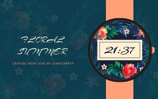 Floral Summer Watch Face পোস্টার