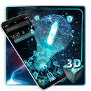 3D Neon Technology theme APK