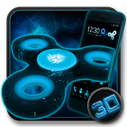 Fidget Spinner Space 3D Theme آئیکن