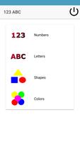 Kids Learn ABC 123 Shapes Colo الملصق