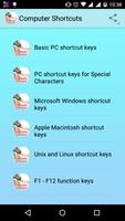 Computer Keyboard Shortcut's 截图 1