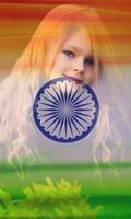 Indian Flag Photo постер