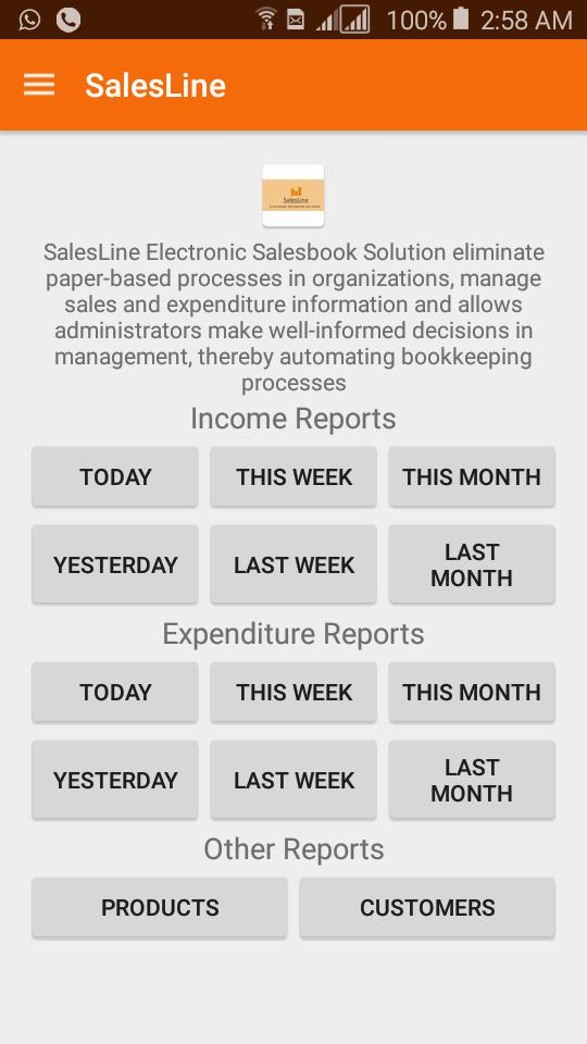 Sales line