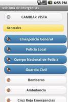 Telefonos de Emergencias captura de pantalla 1