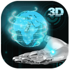 Transparent Earth 3D Theme Zeichen