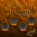 Black Orange Theme ikon