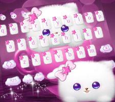 Mignon chiot chien clavier theme Affiche