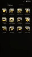 Golden Black Theme for Huawei capture d'écran 2