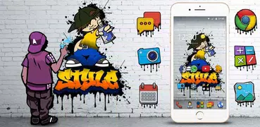 Graffiti Background Wall Theme