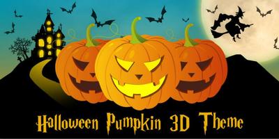 Halloween Pumpkin 3D Theme capture d'écran 3
