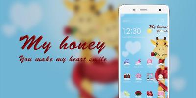 برنامه‌نما Honey Cartoon Theme عکس از صفحه