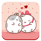 Dễ thương Kitty Love Theme biểu tượng