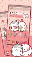 Cute Kitty Love Theme syot layar 1