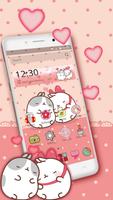 Dễ thương Kitty Love Theme ảnh chụp màn hình 2