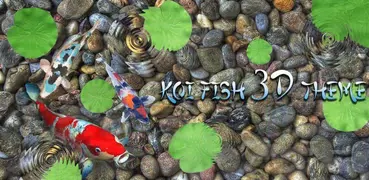 KOI Sorte Fish 3D Tema