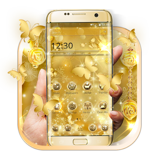 Butterfly Gold  Wallpaper