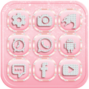 Rose Gold Diamond Theme APK