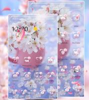 Sakura Flower Theme Wallpaper ảnh chụp màn hình 2