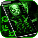 Grünes Neon Schädel Gewehr Thema APK