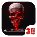 Blood Red Skull 3D Theme APK