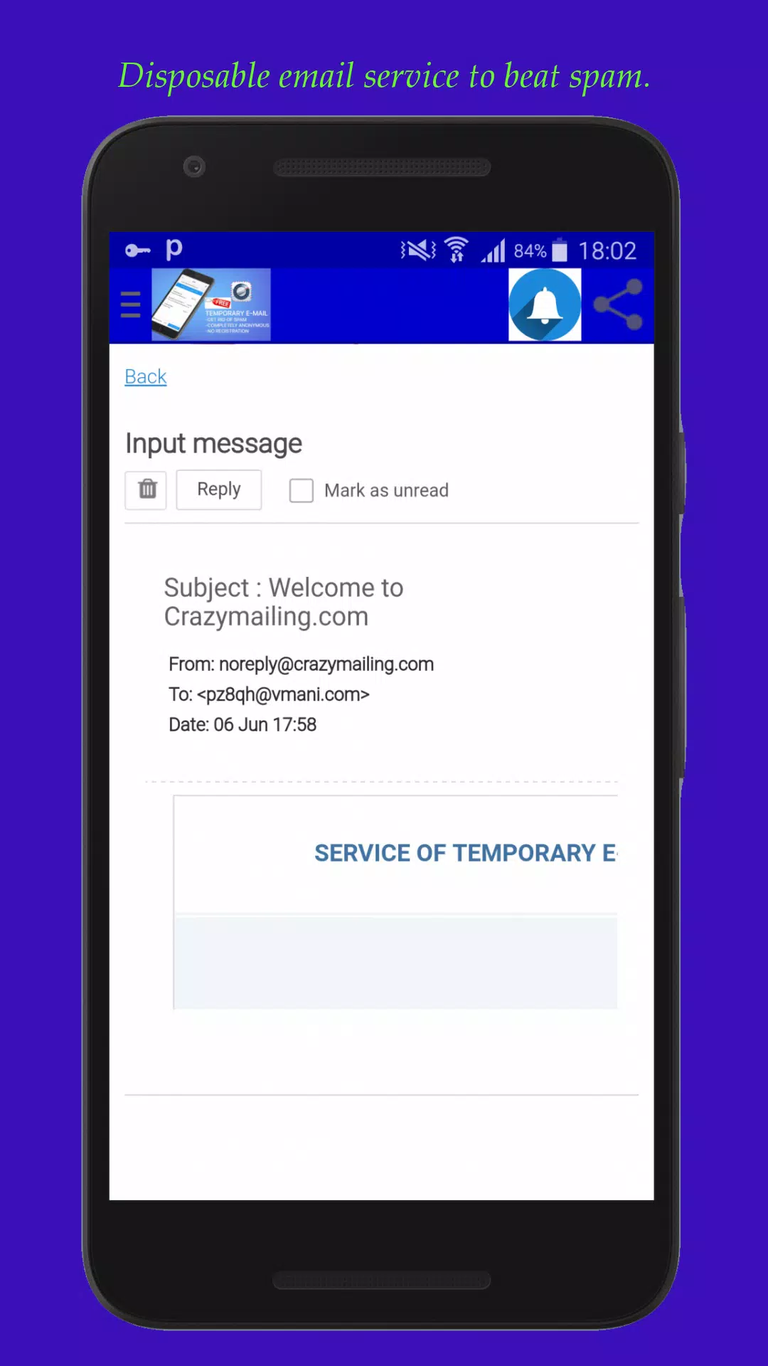Temp Mail For 10+ Minutes : Temporary Mail APK pour Android Télécharger