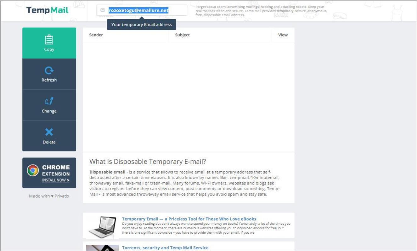 fake email for android apk download