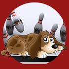 Dog bowling for kids icône