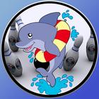 Dolphin bowling for kids icon
