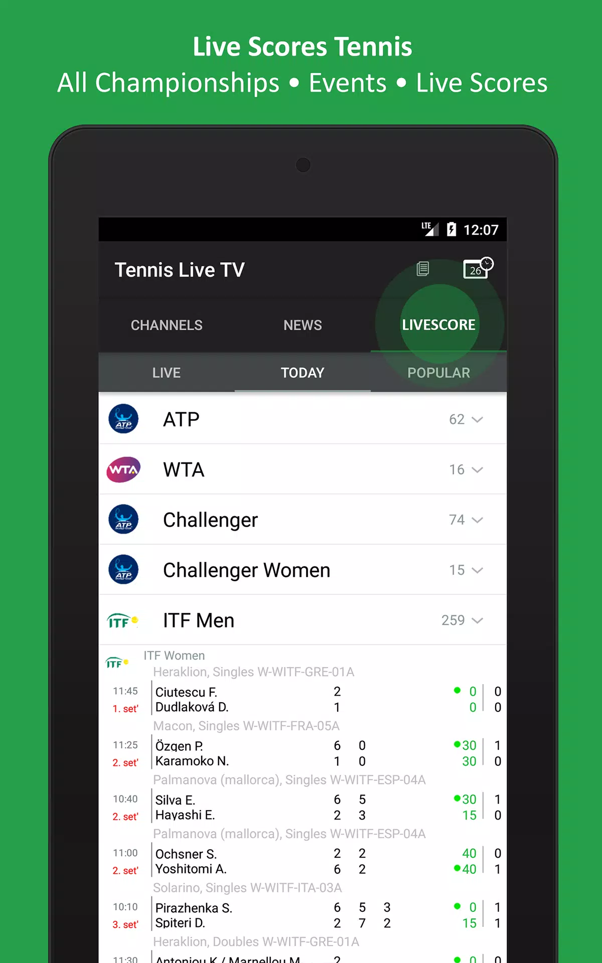 Tennis TV Live - Tennis Television - Live scores APK for Android Download