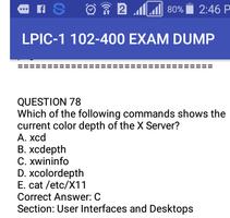 Linux LPIC-1 102-400 Exam Dump capture d'écran 1