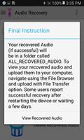 Audio Recovery स्क्रीनशॉट 3