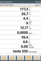 testo Combustion الملصق