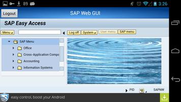 SAP WebGui screenshot 1