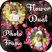 Flower Dual Photo Frame - Photo Editor