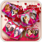 3D Romantic Love Cube HD Live Wallpaper icône