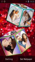 3D Romantic Love Cube HD Live Wallpaper ảnh chụp màn hình 2