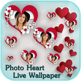 Love Live Wallpaper - Floating Photo Hearts icône