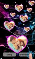 Love Live Wallpaper - Floating Photo Hearts Ekran Görüntüsü 2
