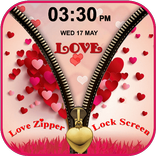 3D Love Zipper Lock Screen