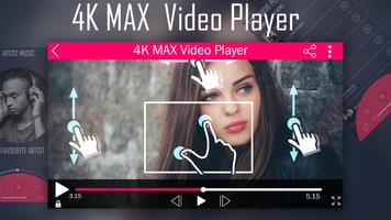4K MAX Video Player اسکرین شاٹ 2