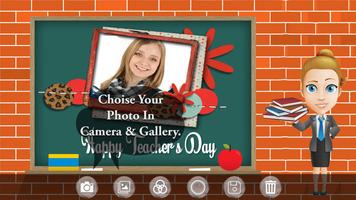 Teachers Day Photo Frame Editor 2018 capture d'écran 1