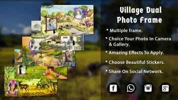 Village Dual Photo Frame - Photo Editor পোস্টার