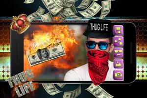 Thug life maker-Gangsta booth capture d'écran 2