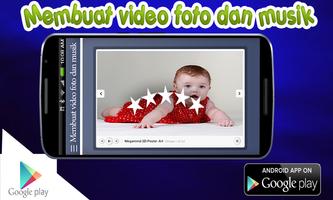 Membuat video foto dan musik الملصق