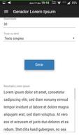 Gerador Lorem Ipsum 📝 capture d'écran 2