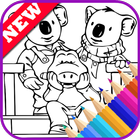 The Book Coloring Pages for Koala Bro by Fans icône