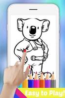 The Book Coloring Pages for Koala Bro by Fans Affiche
