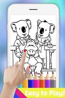 The Book Coloring Pages for Koala Bro by Fans capture d'écran 1