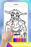 The Book Coloring Pages for Pippi by Fans ポスター