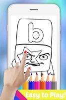 The Draw Coloring for Alphabet Blocks by Fans imagem de tela 1